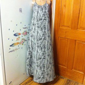 Asos Maxi Slip Dress animal print